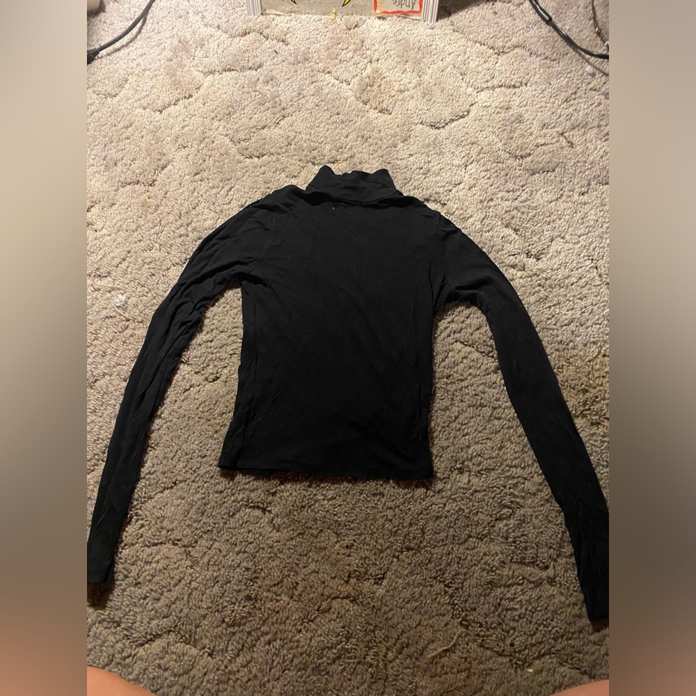 topshop sheer turtle neck